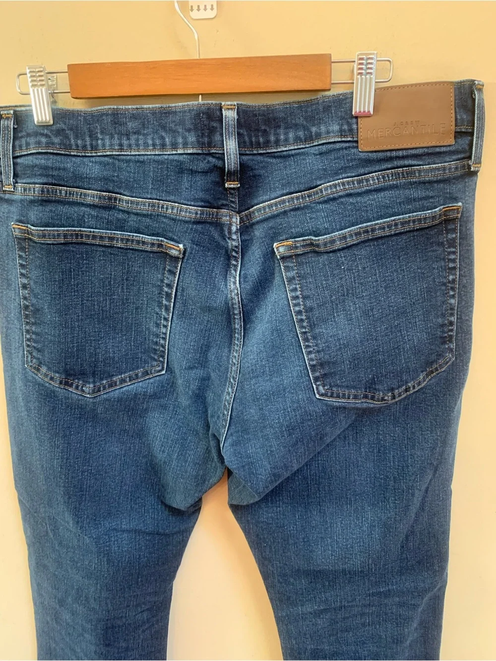 J. Crew Mercantile Flex Straight Leg Mid-Rise Stretch Denim Men's Jeans 36x32